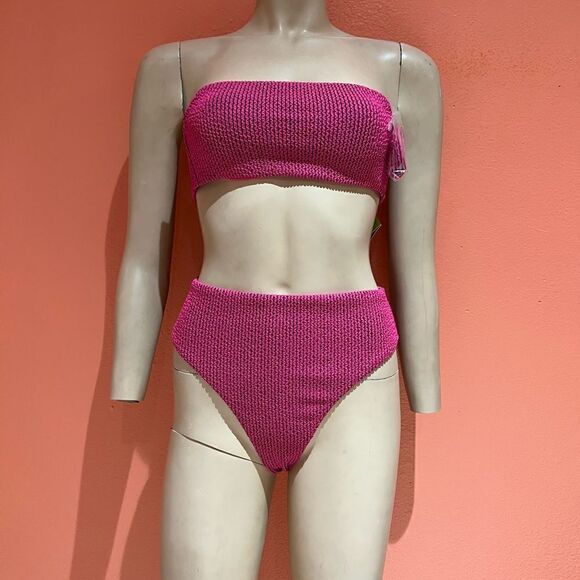 Tabitha Brown Pink 2pc adjustable straps swimming set!! - Picture 1 of 6